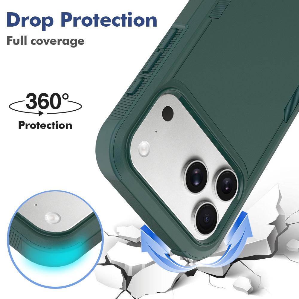 For iPhone 18 Pro Max 2 in 1 PC + TPU Phone Case - Dark Green - EDA010189101B