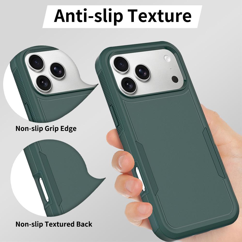 For iPhone 18 Pro Max 2 in 1 PC + TPU Phone Case - Dark Green - EDA010189101B