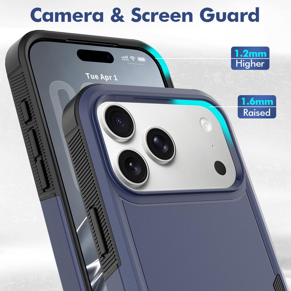 For iPhone 18 Pro Max 2 in 1 PC + TPU Phone Case - Dark Blue - EDA010189101C