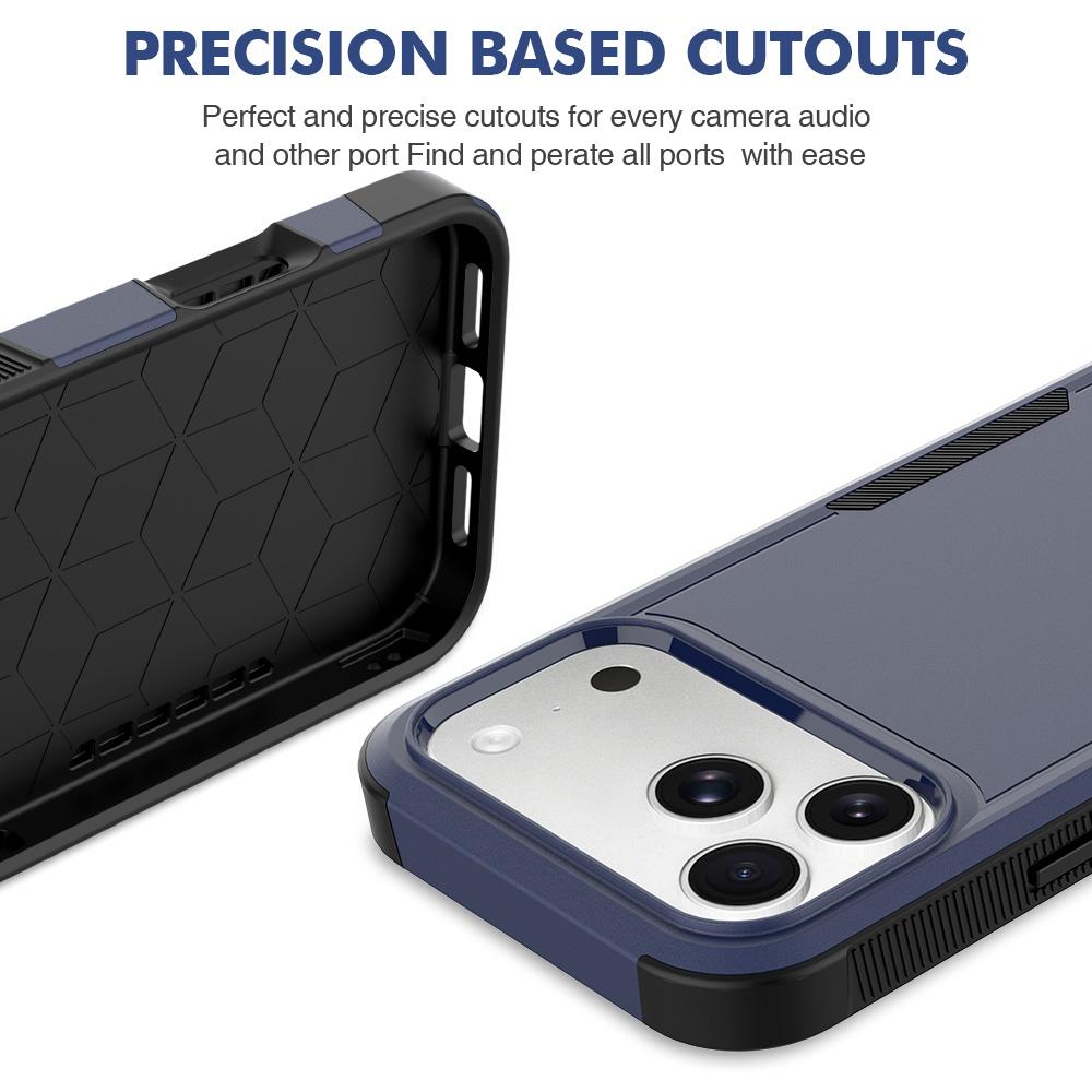 For iPhone 18 Pro Max 2 in 1 PC + TPU Phone Case - Dark Blue - EDA010189101C