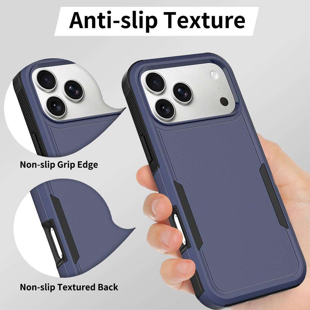 For iPhone 18 Pro Max 2 in 1 PC + TPU Phone Case - Dark Blue - EDA010189101C