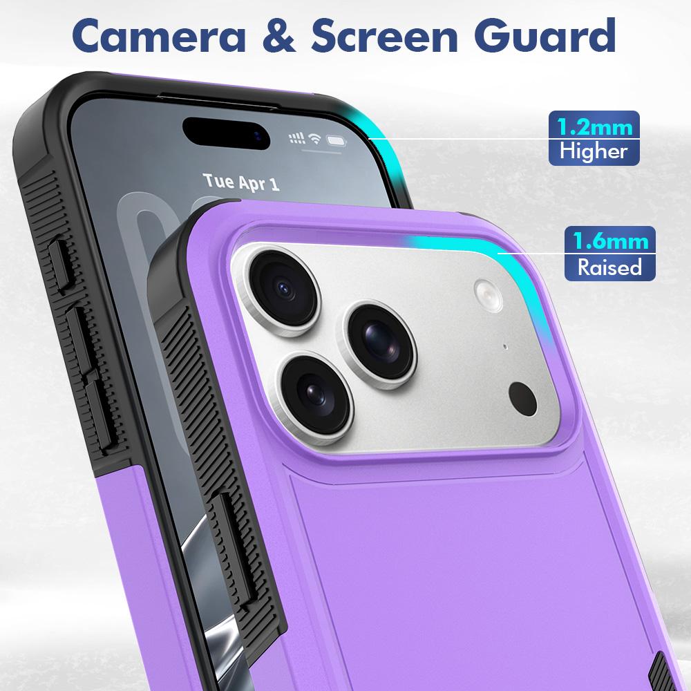 For iPhone 18 Pro Max 2 in 1 PC + TPU Phone Case - Purple - EDA010189101D