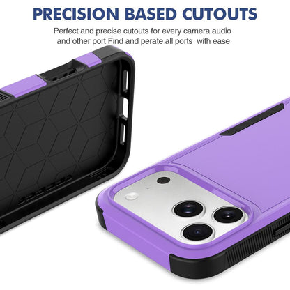 For iPhone 18 Pro Max 2 in 1 PC + TPU Phone Case - Purple - EDA010189101D