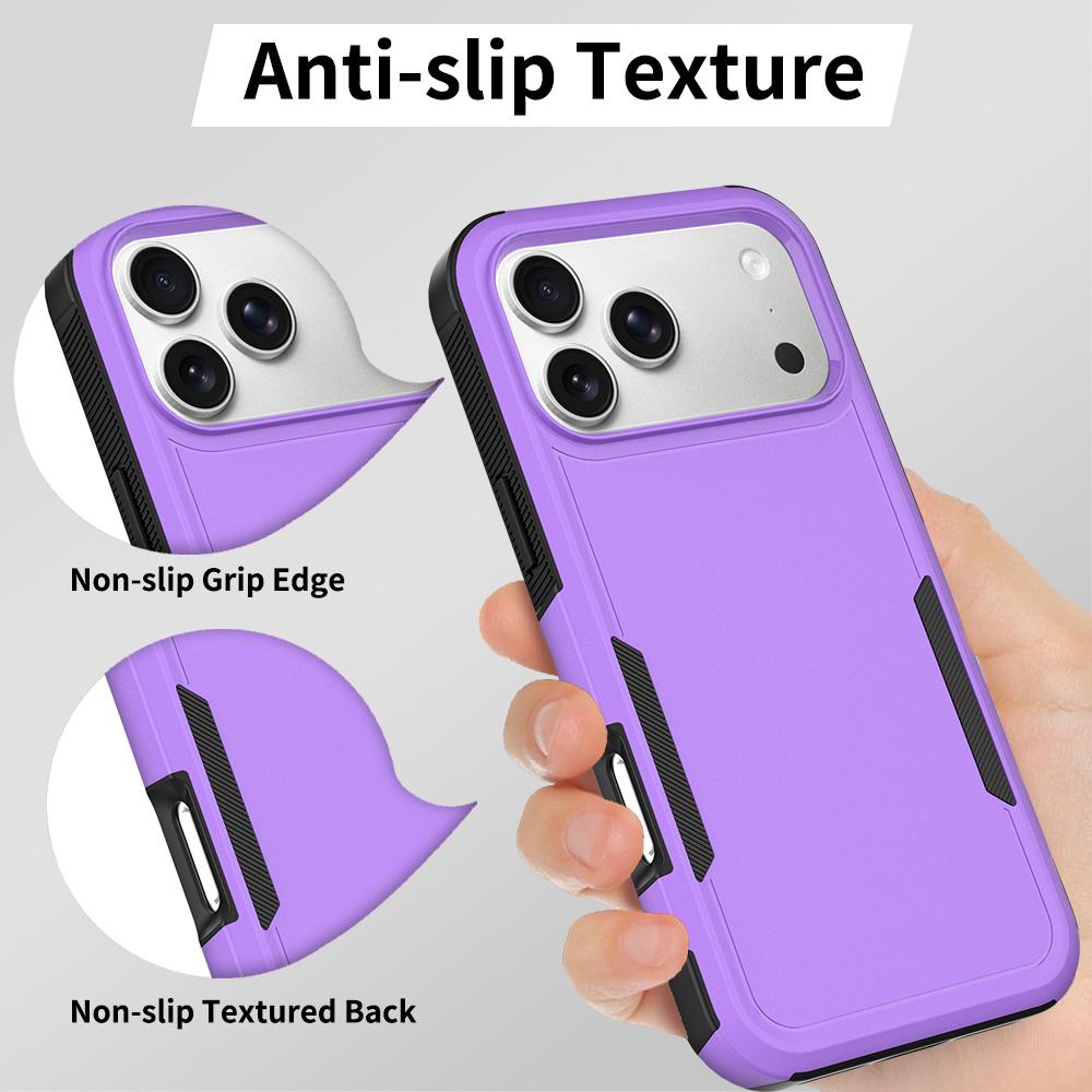 For iPhone 18 Pro Max 2 in 1 PC + TPU Phone Case - Purple - EDA010189101D