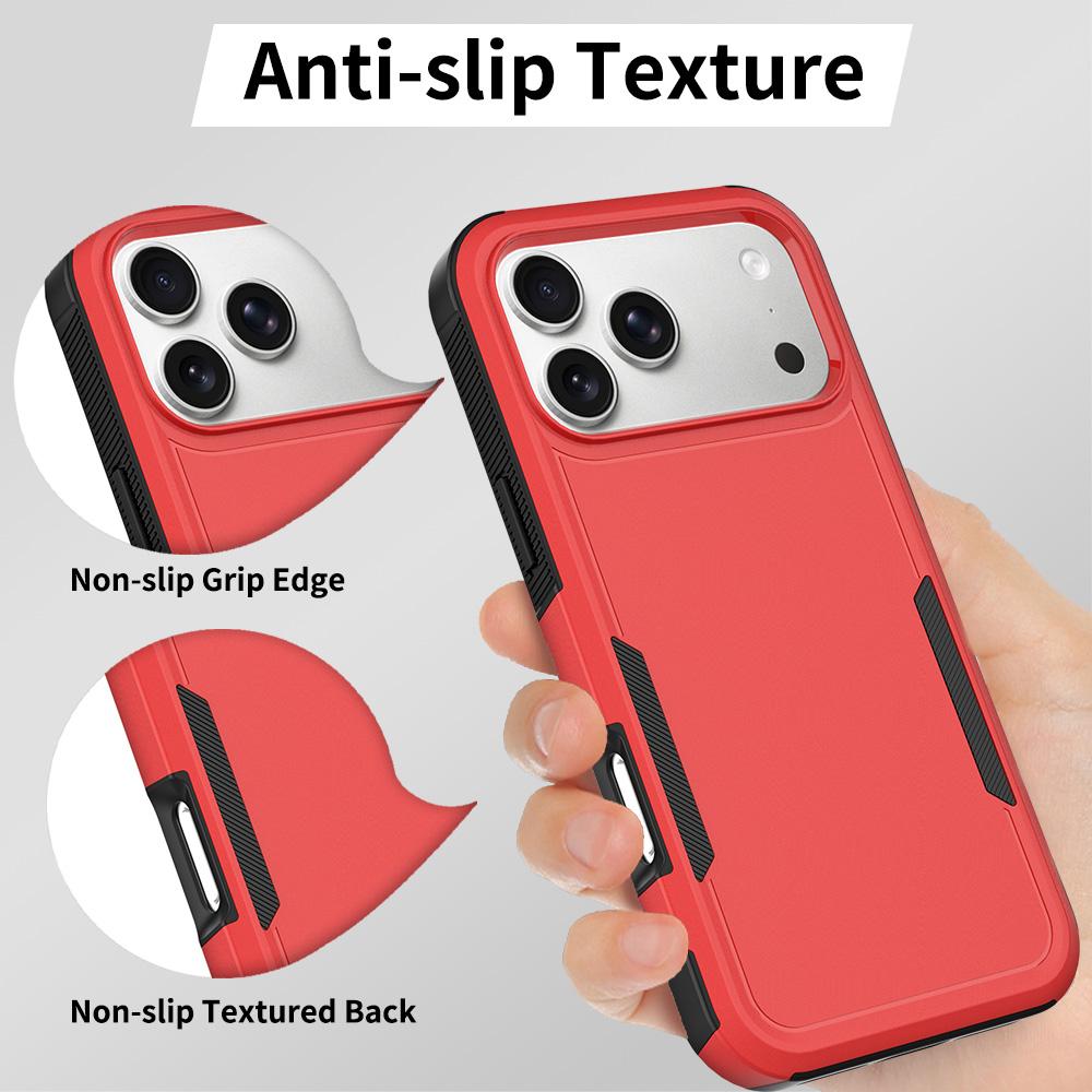 For iPhone 18 Pro Max 2 in 1 PC + TPU Phone Case - Red - EDA010189101E