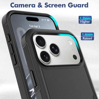 For iPhone 18 Pro Max 2 in 1 PC + TPU Phone Case - Black - EDA010189101F