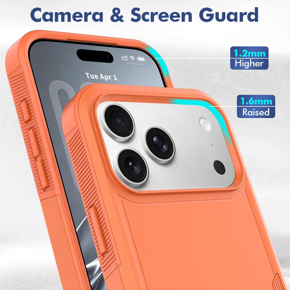 For iPhone 18 Pro Max 2 in 1 PC + TPU Phone Case - Orange - EDA010189101G