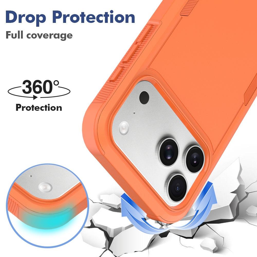 For iPhone 18 Pro Max 2 in 1 PC + TPU Phone Case - Orange - EDA010189101G