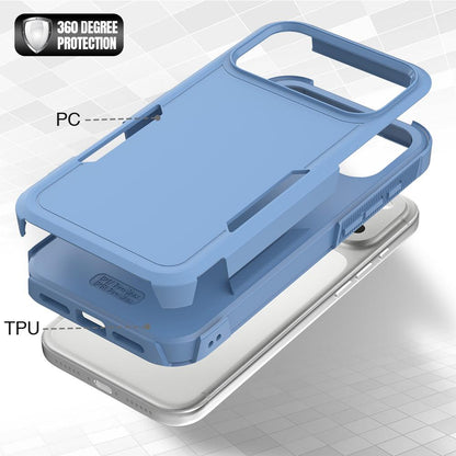 For iPhone 18 Pro Max 2 in 1 PC + TPU Phone Case - Sierra Blue - EDA010189101I