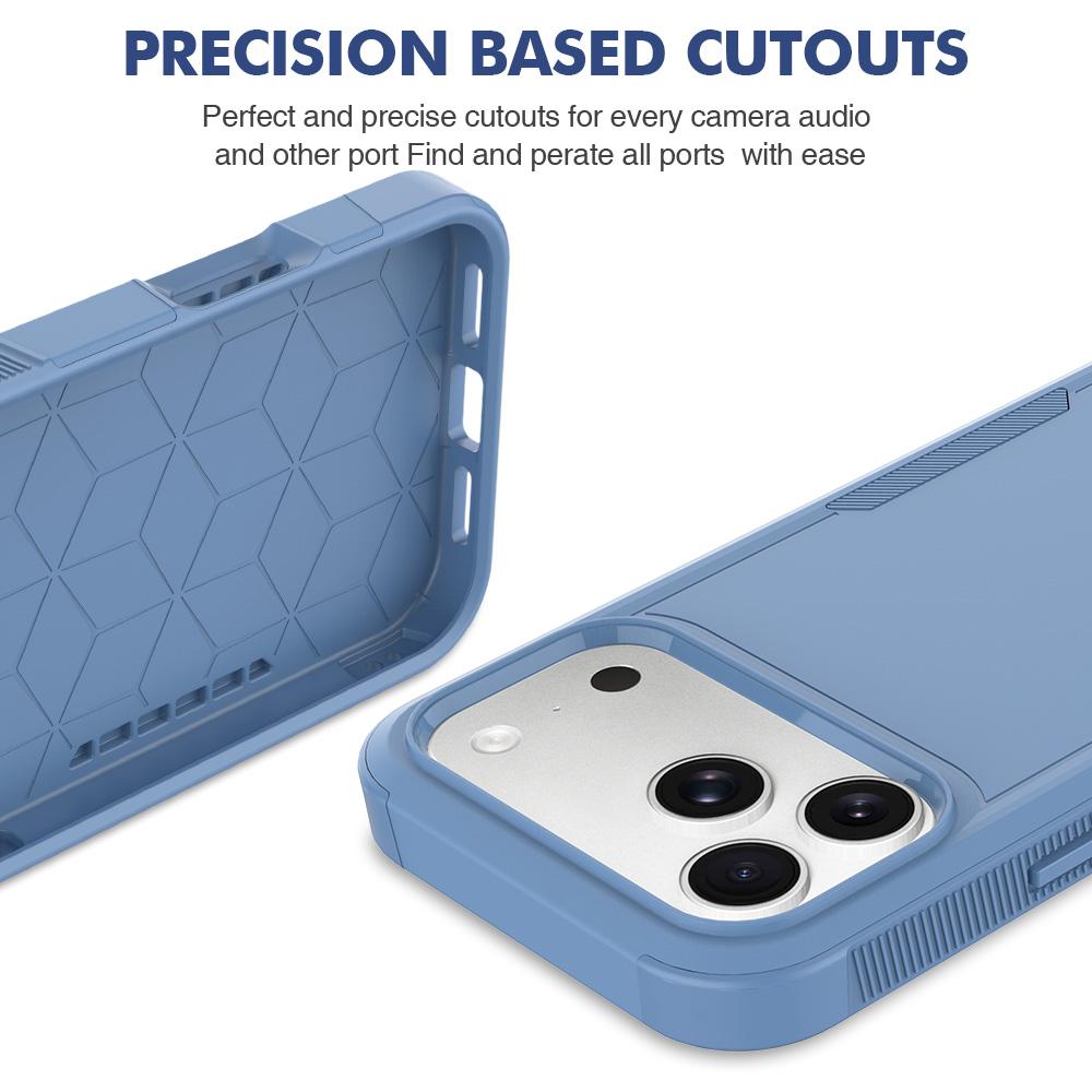 For iPhone 18 Pro Max 2 in 1 PC + TPU Phone Case - Sierra Blue - EDA010189101I
