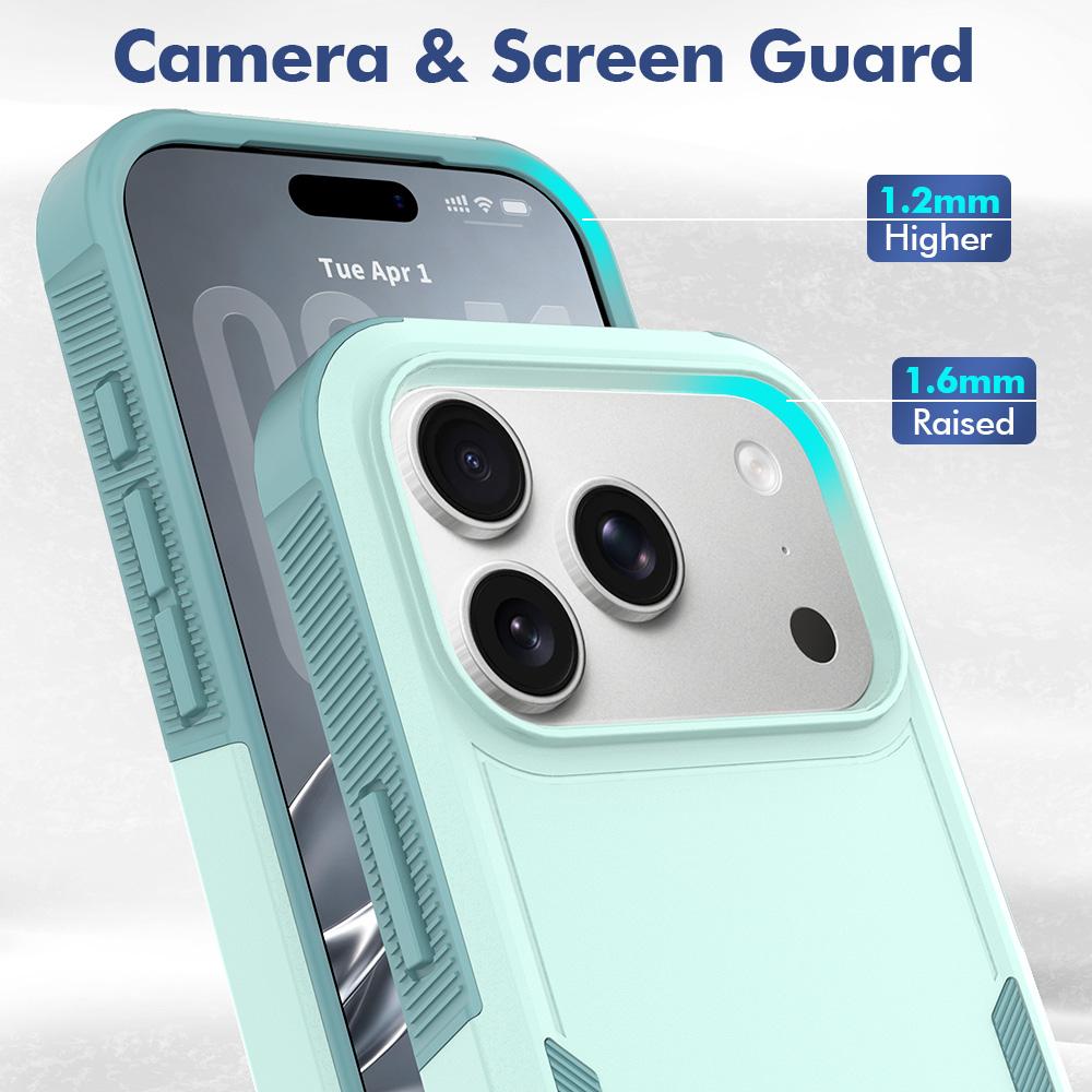 For iPhone 18 Pro 2 in 1 PC + TPU Phone Case - Light Green - EDA010189102A