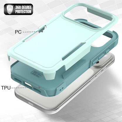 For iPhone 18 Pro 2 in 1 PC + TPU Phone Case - Light Green - EDA010189102A