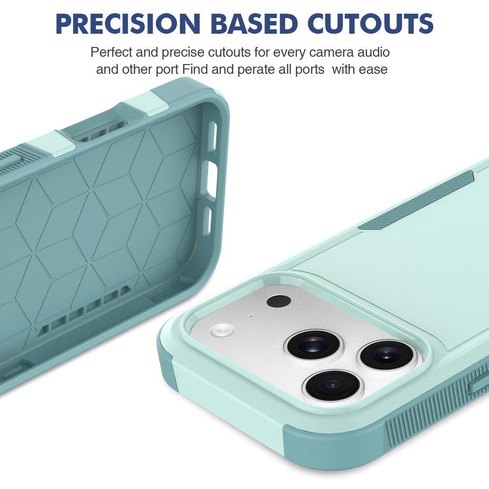 For iPhone 18 Pro 2 in 1 PC + TPU Phone Case - Light Green - EDA010189102A