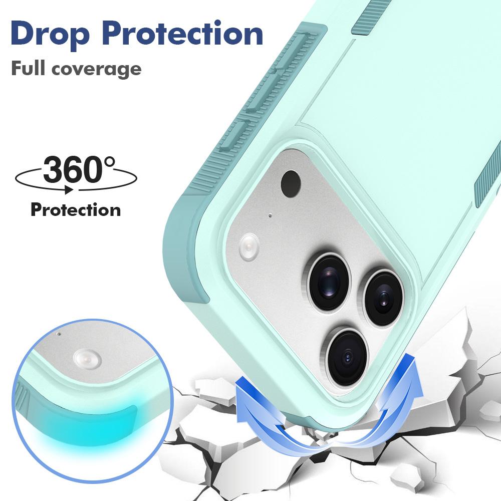 For iPhone 18 Pro 2 in 1 PC + TPU Phone Case - Light Green - EDA010189102A
