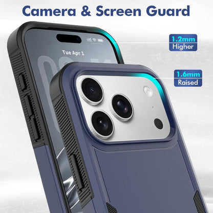 For iPhone 18 Pro 2 in 1 PC + TPU Phone Case - Dark Blue - EDA010189102C
