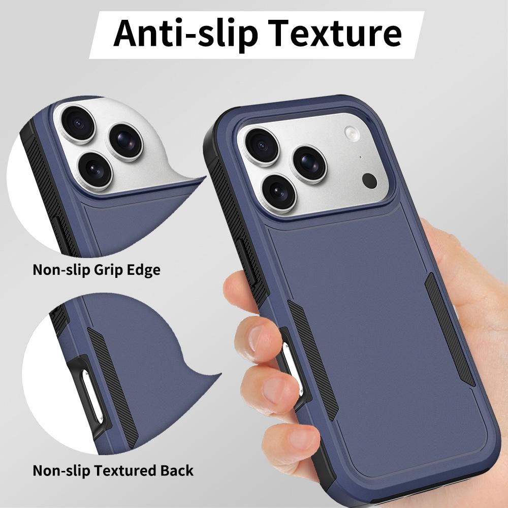 For iPhone 18 Pro 2 in 1 PC + TPU Phone Case - Dark Blue - EDA010189102C
