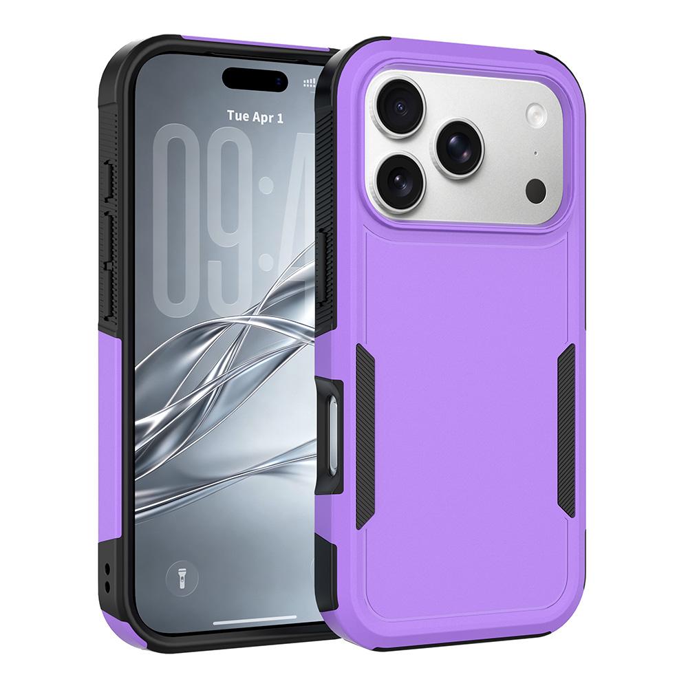 For iPhone 18 Pro 2 in 1 PC + TPU Phone Case - Purple - EDA010189102D