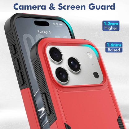 For iPhone 18 Pro 2 in 1 PC + TPU Phone Case - Red - EDA010189102E