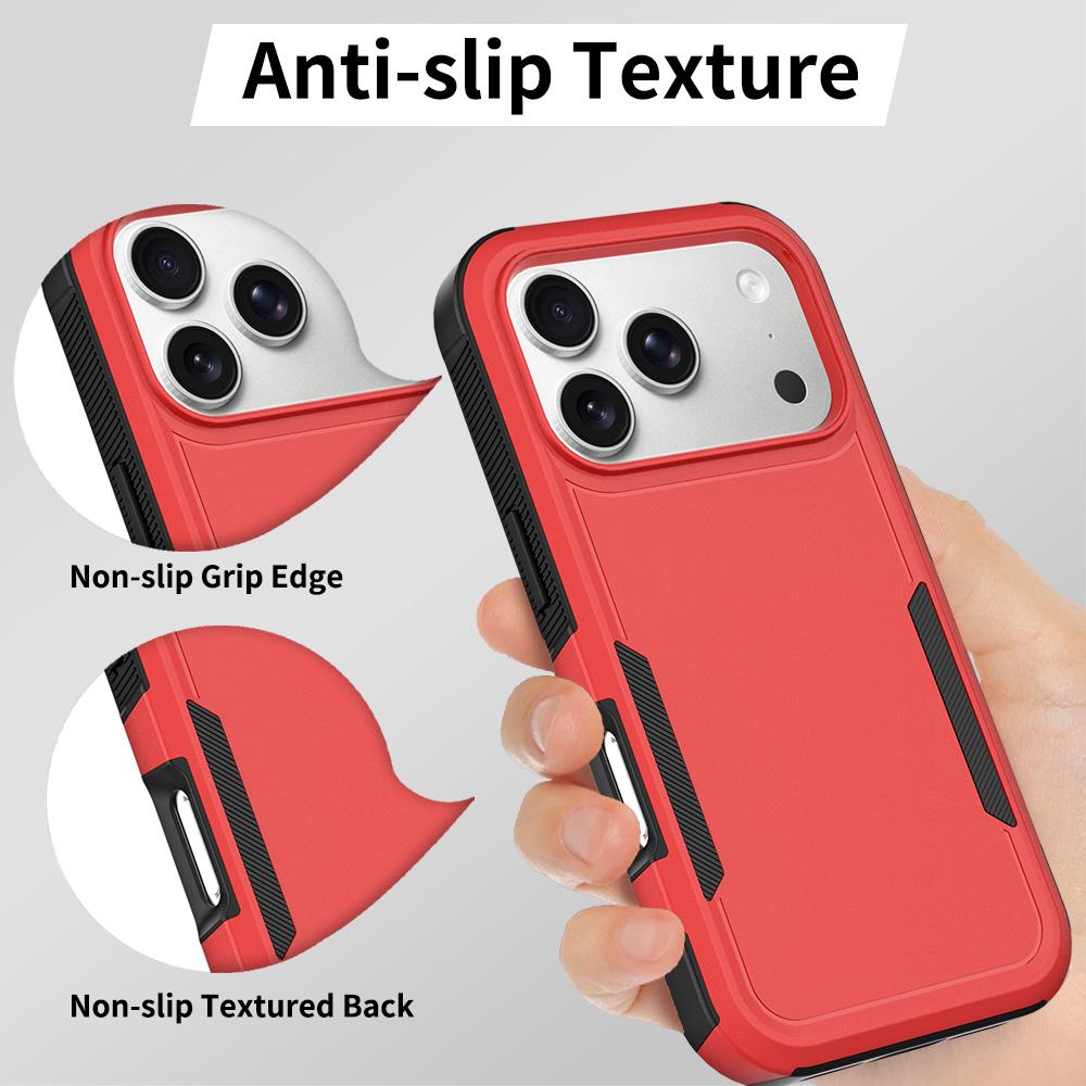 For iPhone 18 Pro 2 in 1 PC + TPU Phone Case - Red - EDA010189102E