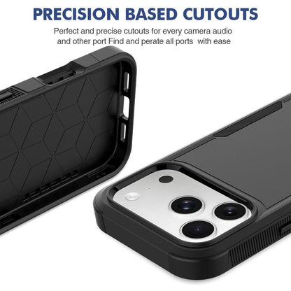 For iPhone 18 Pro 2 in 1 PC + TPU Phone Case - Black - EDA010189102F