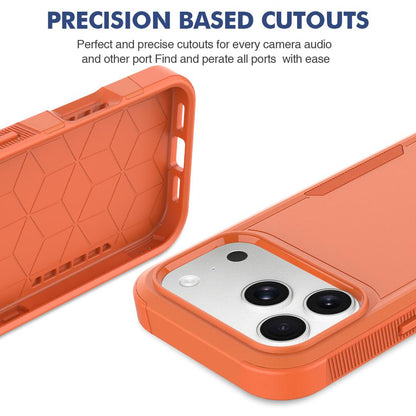 For iPhone 18 Pro 2 in 1 PC + TPU Phone Case - Orange - EDA010189102G