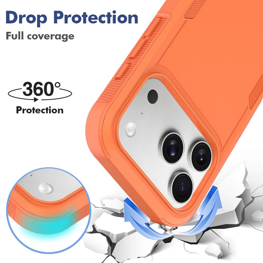 For iPhone 18 Pro 2 in 1 PC + TPU Phone Case - Orange - EDA010189102G