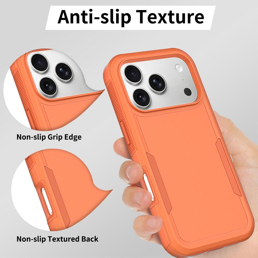 For iPhone 18 Pro 2 in 1 PC + TPU Phone Case - Orange - EDA010189102G