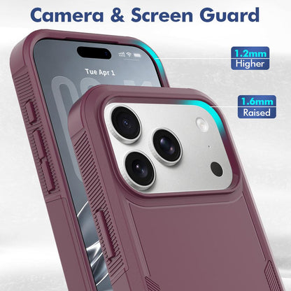 For iPhone 18 Pro 2 in 1 PC + TPU Phone Case - Cherry Red - EDA010189102H