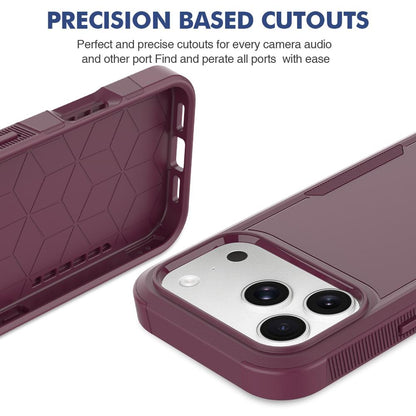 For iPhone 18 Pro 2 in 1 PC + TPU Phone Case - Cherry Red - EDA010189102H