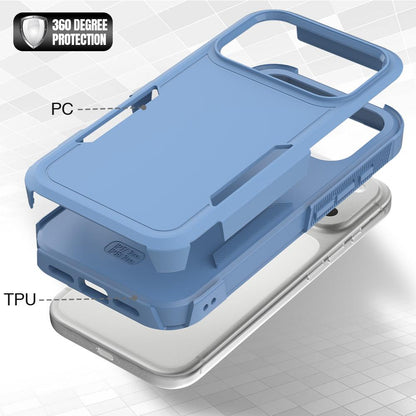 For iPhone 18 Pro 2 in 1 PC + TPU Phone Case - Sierra Blue - EDA010189102I