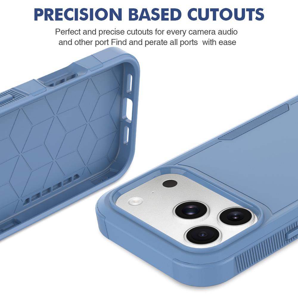 For iPhone 18 Pro 2 in 1 PC + TPU Phone Case - Sierra Blue - EDA010189102I