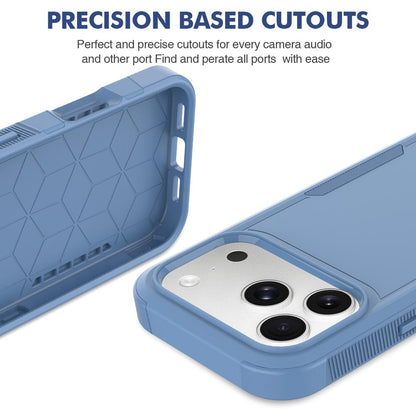 For iPhone 18 Pro 2 in 1 PC + TPU Phone Case - Sierra Blue - EDA010189102I