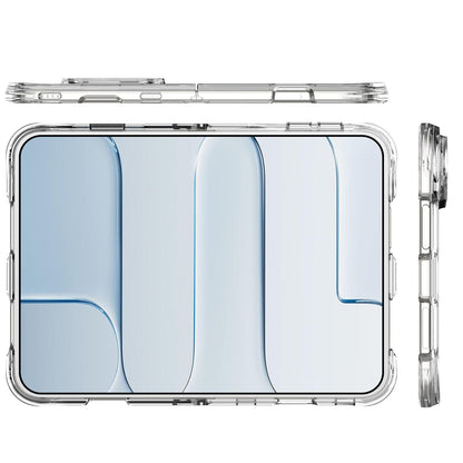 For iPhone Duo TPU + PC Hybrid 2.5mm Thick Shockproof Magnetic Phone Case - Transparent - EDA010192901A
