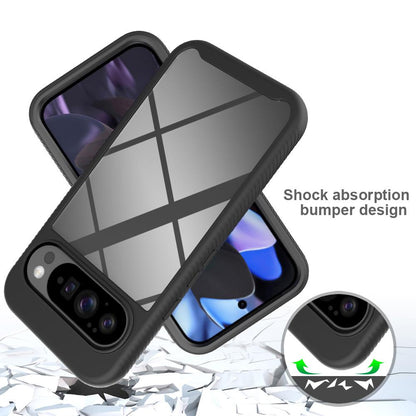 For Google Pixel 11 Pro XL Starry Sky Solid Color Shockproof TPU Clear PC Phone Case - Sky Blue - EDA010195801C