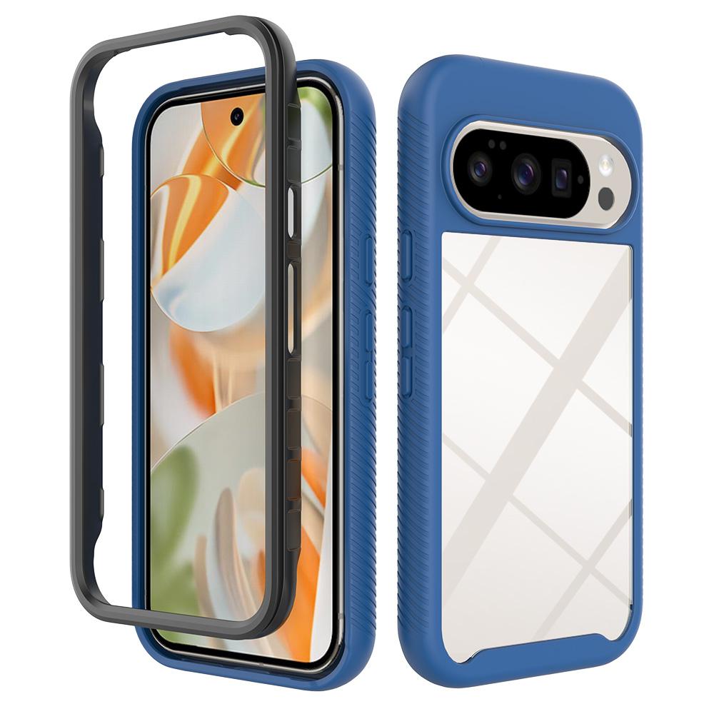 For Google Pixel 11 / 11 Pro Starry Sky Solid Color Shockproof TPU Clear PC Phone Case - Dark Blue - EDA010195802B