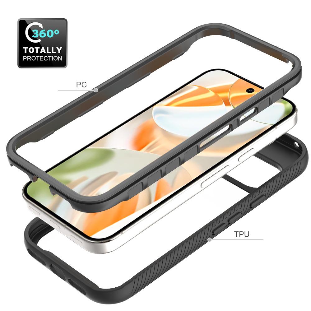 For Google Pixel 11 / 11 Pro Starry Sky Solid Color Shockproof TPU Clear PC Phone Case - Dark Blue - EDA010195802B