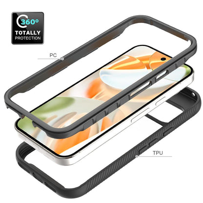 For Google Pixel 11 / 11 Pro Starry Sky Solid Color Shockproof TPU Clear PC Phone Case - Dark Blue - EDA010195802B
