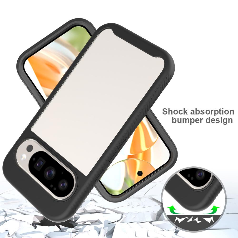 For Google Pixel 11 / 11 Pro Starry Sky Solid Color Shockproof TPU Clear PC Phone Case - Dark Blue - EDA010195802B