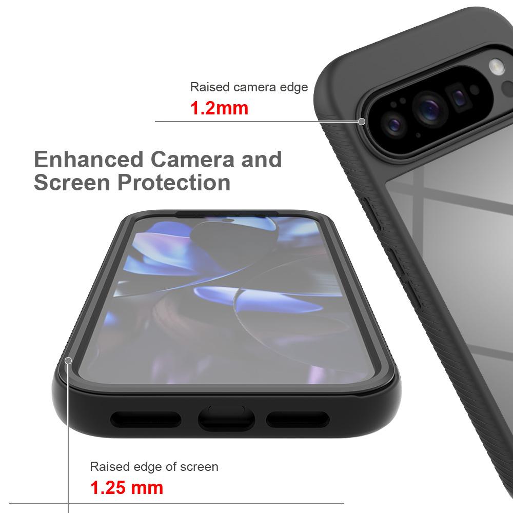 For Google Pixel 11 Pro XL Starry Sky Solid Color Series PC + TPU Phone Case with PET Film - Black - EDA010195901A