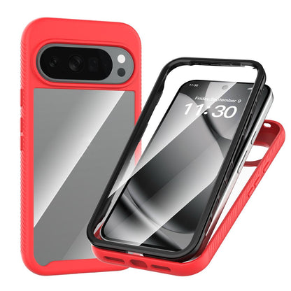 For Google Pixel 11 Pro XL Starry Sky Solid Color Series PC + TPU Phone Case with PET Film - Red - EDA010195901D