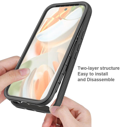 For Google Pixel 11 / 11 Pro Starry Sky Solid Color Series PC + TPU Phone Case with PET Film - Black - EDA010195902A