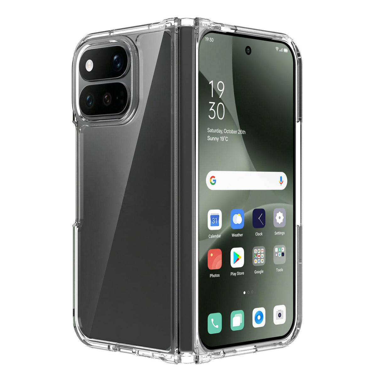 For Google Pixel 11 Pro Fold Scratch-proof Acrylic 2.0mm Crystal Phone Case - Default - EDA010201701