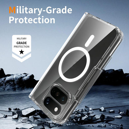 For Google Pixel 11 Pro Fold Scratch-proof Transparent Magnetic Phone Case with Hinge Cover - Default - EDA010201901
