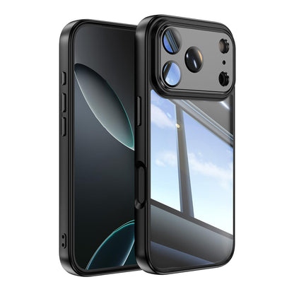 For iPhone 18 Pro Max Acrylic Hybrid TPU Armor Shockproof Phone Case - Black - EDA010202901A