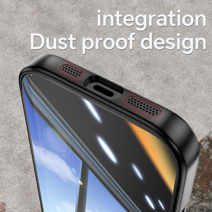 For iPhone 18 Pro Max Acrylic Hybrid TPU Armor Shockproof Phone Case - Black - EDA010202901A
