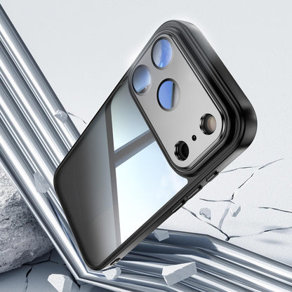 For iPhone 18 Pro Max Acrylic Hybrid TPU Armor Shockproof Phone Case - Black - EDA010202901A