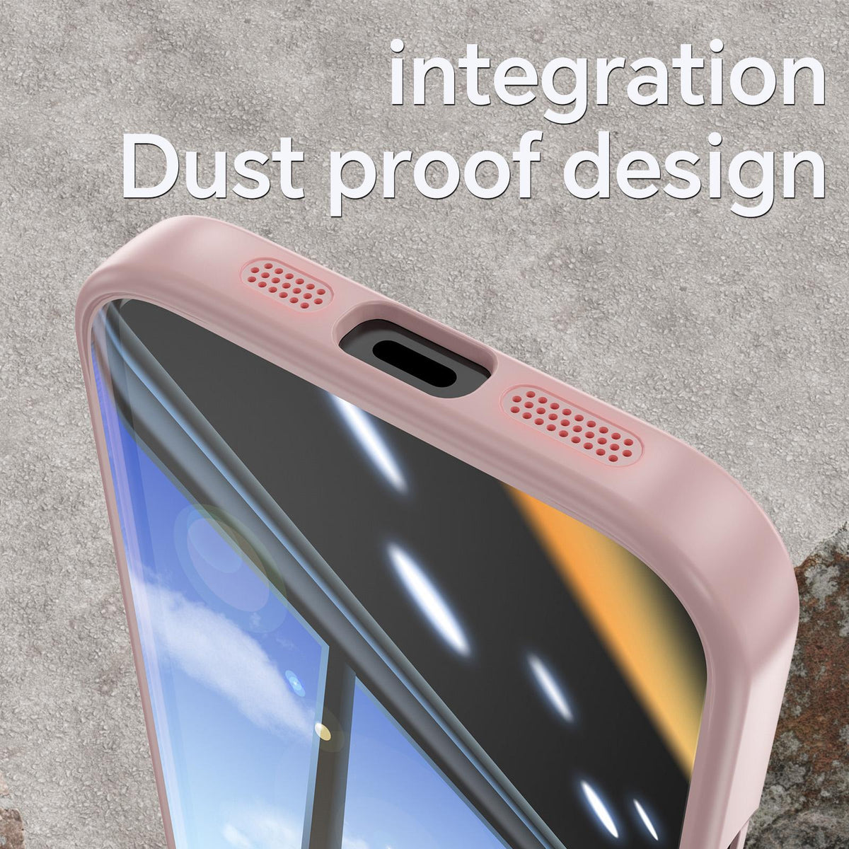 For iPhone 18 Pro Max Acrylic Hybrid TPU Armor Shockproof Phone Case - Pink - EDA010202901D