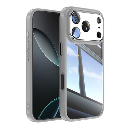 For iPhone 18 Pro Max Acrylic Hybrid TPU Armor Shockproof Phone Case - Grey - EDA010202901E