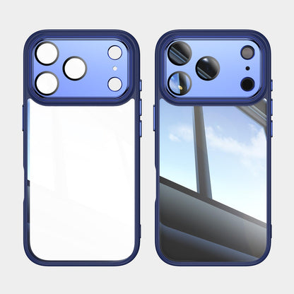 For iPhone 18 Pro Max Acrylic Hybrid TPU Armor Shockproof Phone Case - Blue - EDA010202901F