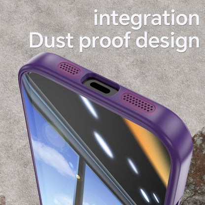 For iPhone 18 Pro Max Acrylic Hybrid TPU Armor Shockproof Phone Case - Purple - EDA010202901G